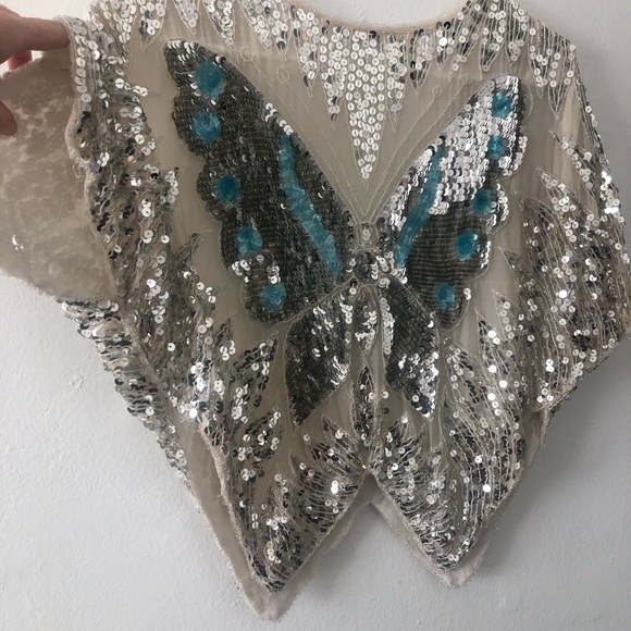 Vintage | Sequin Butterfly Top - Picture 5 of 6